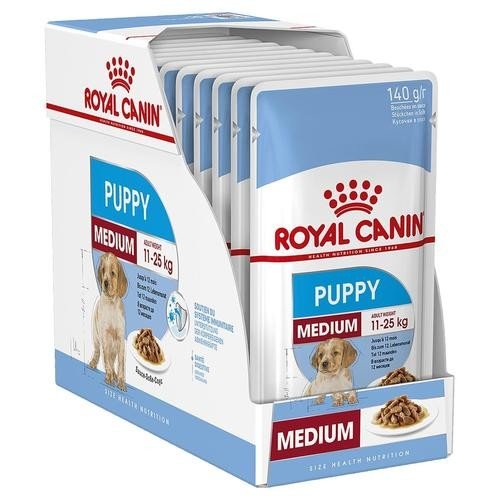 E-shop Royal Canin SHN WET MEDIUM PUPPY kapsičky pre šteňatá 10 x 140g