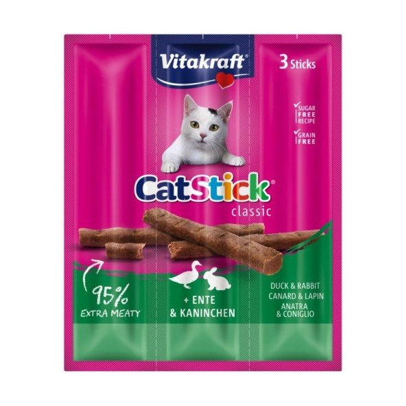 Vitakraft VK Cat stick min.Rabb.+Duc.3x6g/20