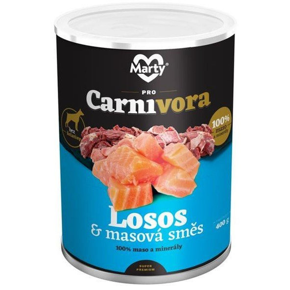 MARTY ProCarnivora Konzerva MARTY ProCarnivora dogs losos a multimäso 400g