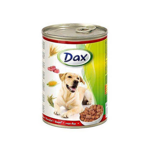 DAX DAX - hovädzie - kúsky pre psa 415g