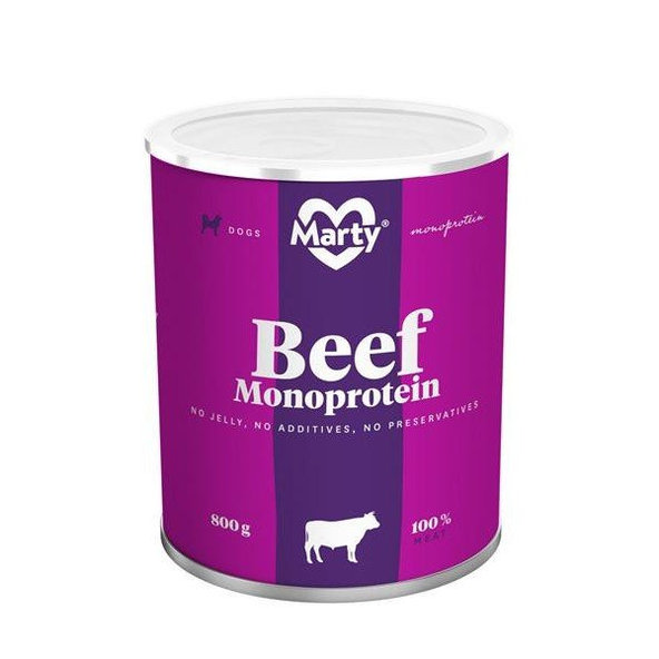 MARTY Monoprotein Konzerva MARTY Monoprotein dogs hovädzie 800g