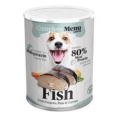 LOUIE Konzerva LOUIE complete menu - monoprotein pre psov 400g - ryba so zeleninou