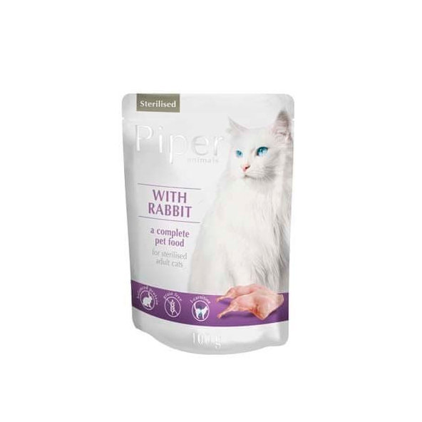 Piper PIPER CAT STERILISED kapsicka 100g - s králikom