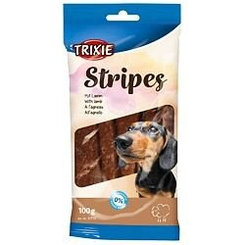 TRIXIE Stripes maškrta pre psy jahňacie prúžky 10ks / 100g