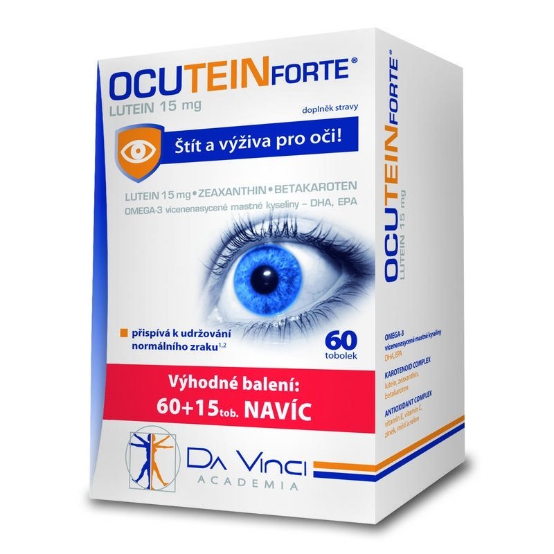 E-shop OCUTEIN Forte Da Vinci Academia vitamíny na oči 75 kapsúl