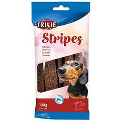 TRIXIE Stripes maškrta pre psy hovädzie prúžky 10ks / 100g