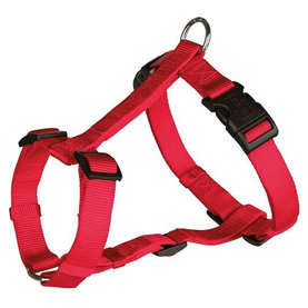 Trixie Classic H-harness, S–M: 40–65 cm/15 mm, red