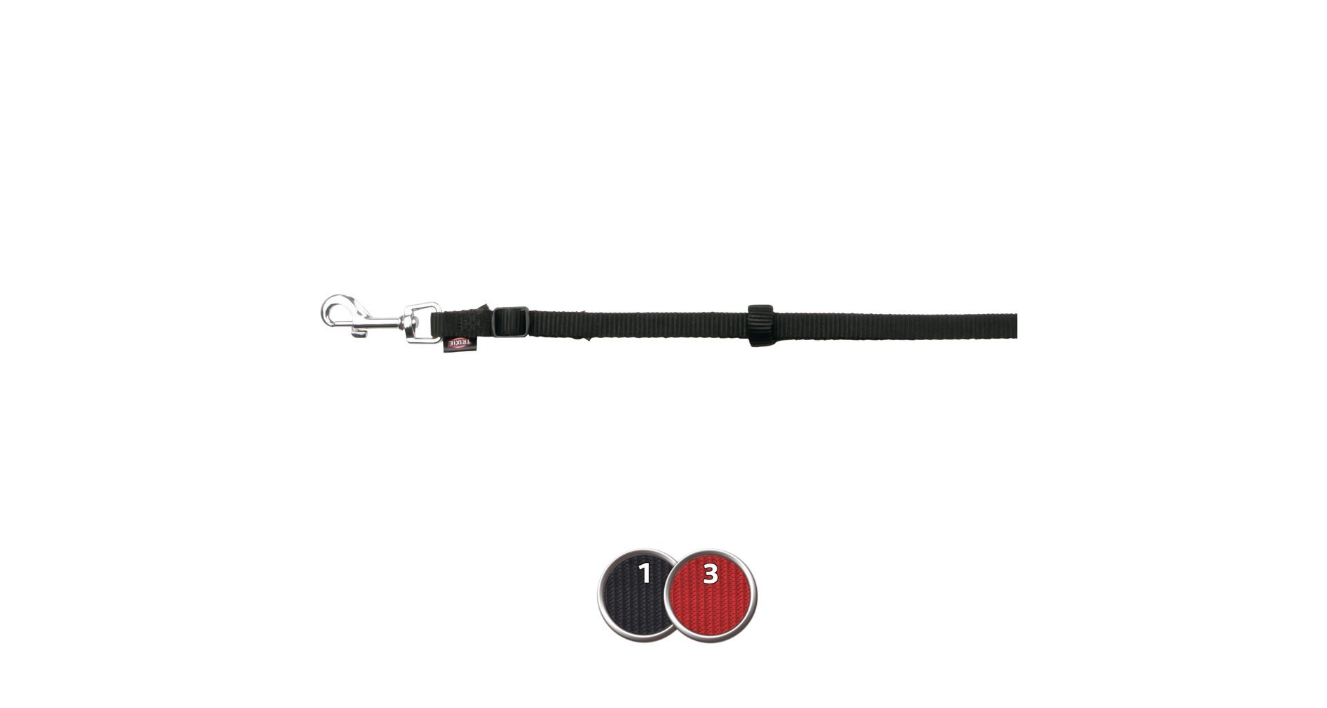 E-shop Trixie Classic leash, XS: 1.20–1.80 m/10 mm, black