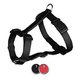 Trixie Classic H-harness, XS–S: 30–40 cm/10 mm, black