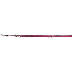 Trixie Cavo adjustable leash, S–M: 2.00 m/ř 12 mm, fuchsia/graphite