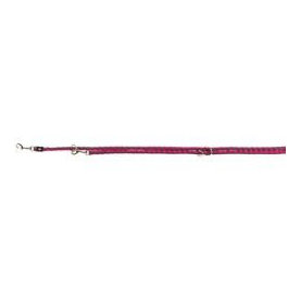 Trixie Cavo adjustable leash, S–M: 2.00 m/ř 12 mm, fuchsia/graphite