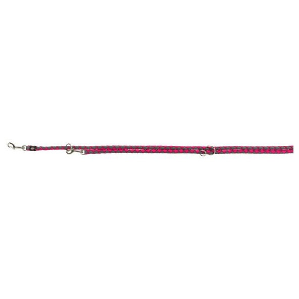 Trixie Cavo adjustable leash, L–XL: 2.00 m/ř 18 mm, fuchsia/graphite