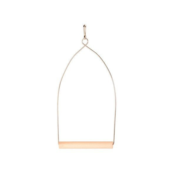 TRIXIE závesná oblúková hojdačka kov/drevo pre andulky a kanáriky 10×22cm