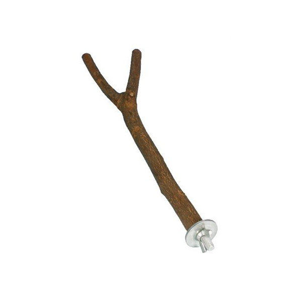 Trixie Perch, Y-shape, screw fixing, bark wood, 35 cm/ř 18 mm