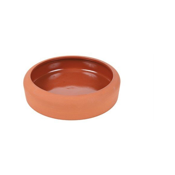 Trixie Bowl with rounded rim, ceramic, 500 ml/ř 17 cm, terracotta