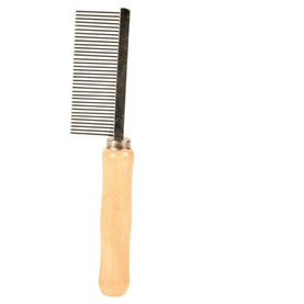 Trixie Comb, medium, wood/metal prongs, 18 cm
