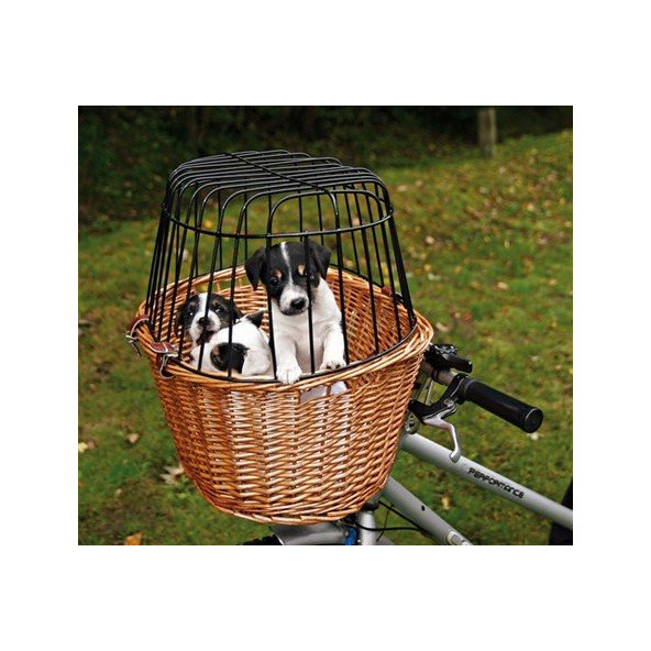Trixie Front bicycle basket, 44 × 48 × 33 cm, nature