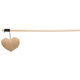 Trixie Playing rod with heart, wood/fabric, catnip, 35 cm