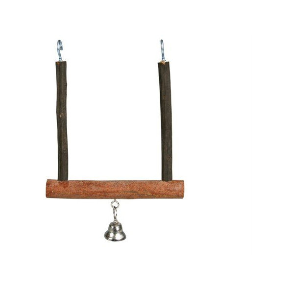 TRIXIE Swinging trapeze drevená hojdačka pre kanáriky a andulky 12×15cm