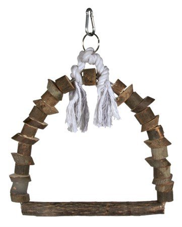 E-shop Trixie Arch swing with pieces of wood, bark wood, 22 × 29 cm
