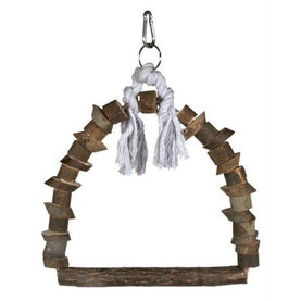Trixie Arch swing with pieces of wood, bark wood, 22 × 29 cm