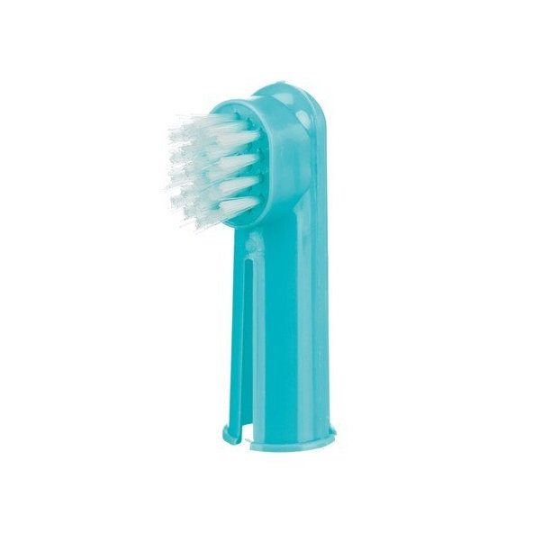 TRIXIE Toothbrush set zubná kefka na prst pre psy a mačky 6cm, 2ks