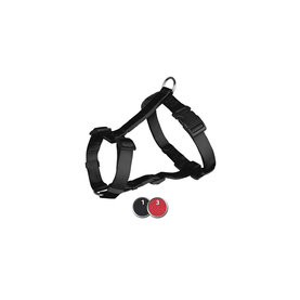 Trixie Classic H-harness, L–XL: 75–100 cm/25 mm, black