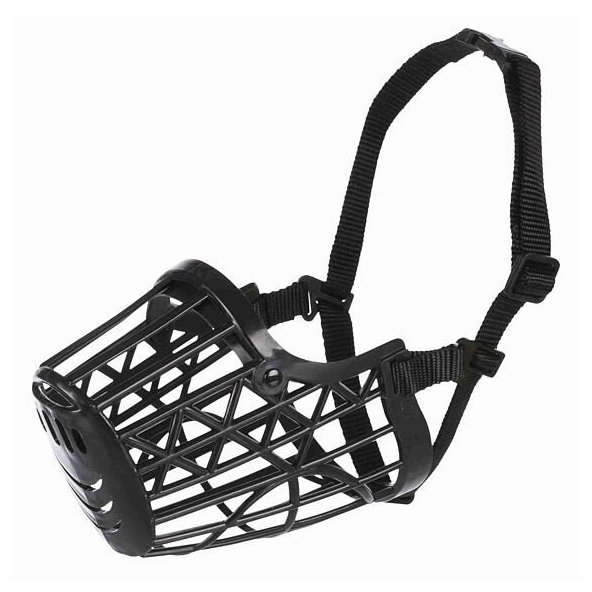 Náhubok Trixie plastový čierny M 23,5cm