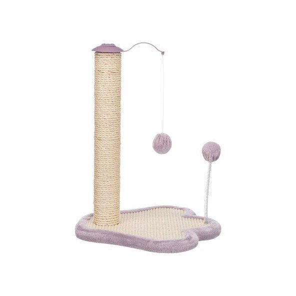 Trixie Junior scratching paw with post, 50 cm, light lilac/natural