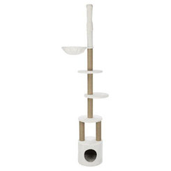 Trixie Aurelio scratching post, floor to ceiling, 220–250 cm, white