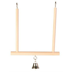 TRIXIE Swinging trapeze drevená hojdačka pre kanáriky a andulky 12×13cm