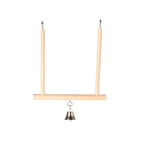 TRIXIE Swinging trapeze drevená hojdačka pre kanáriky a andulky 12×13cm