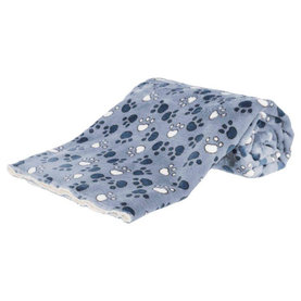 Trixie Tammy blanket, soft plush, 100 × 70 cm, blue/beige