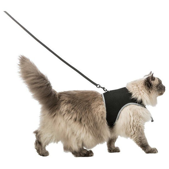 TRIXIE Soft harness cat vesta s vodítkom pre mačky XXL 36–54cm, 1,20m
