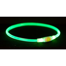 Trixie Flash light ring USB, S–M: 40 cm/ř 8 mm, green