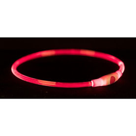 Trixie Flash light ring USB, S–M: 40 cm/ř 8 mm, red