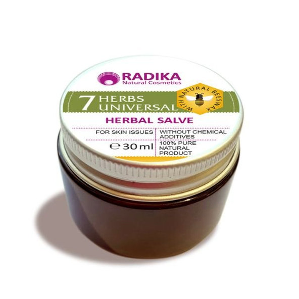 Masť so 7 bylinkami na kožné problémy Radika Bioherba 30ml
