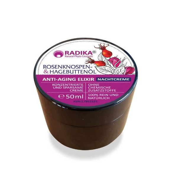 Anti-Aging balzam ružové púčiky+šípky Radika Bioherba 50ml