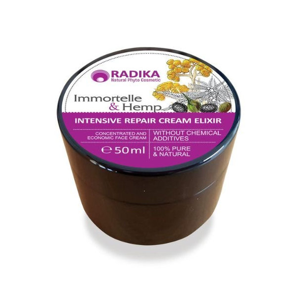 Intenzívny obnovujúci krém slamienka+konope Radika Bioherba 50ml