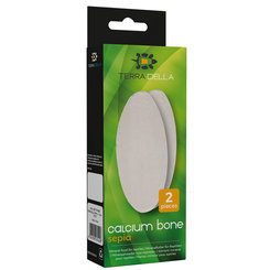 Terra Della vápniková kosť sépiová biela - minerálny doplnok pre plazy 2ks