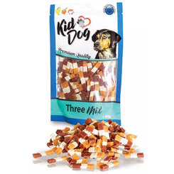 Maškrta KID DOG Kuracie a kačacie mäso s treskou pre psy 80g