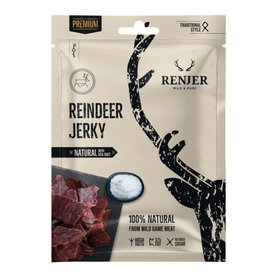 Sušené sobie mäso Reindeer Jerky - Renjer, morská soľ, 25g