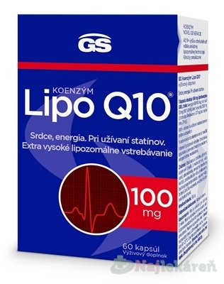 E-shop GS Koenzým Lipo Q10, 100 mg, 60 kapsúl