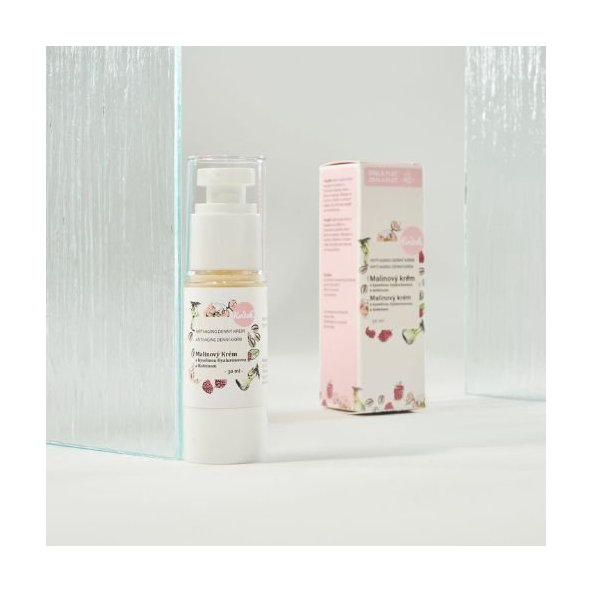 Malinový denný krém pre zrelú pleť (vek 40+) Kvítok 30 ml
