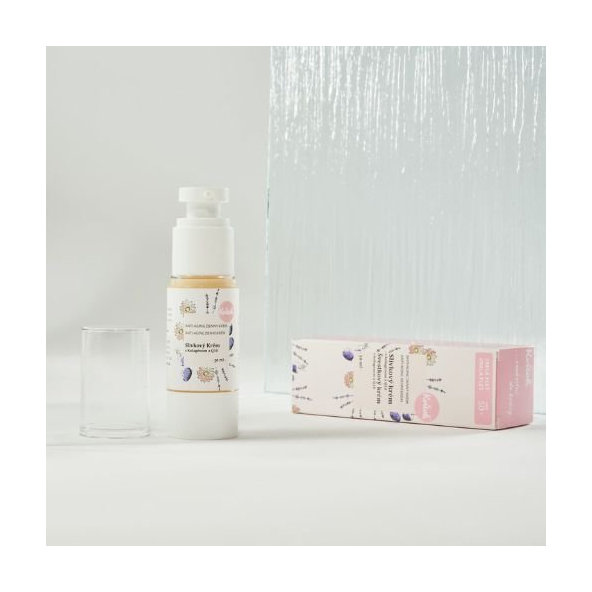 Slivkový denný krém pre zrelú pleť (vek 50+)  Kvítok 30 ml