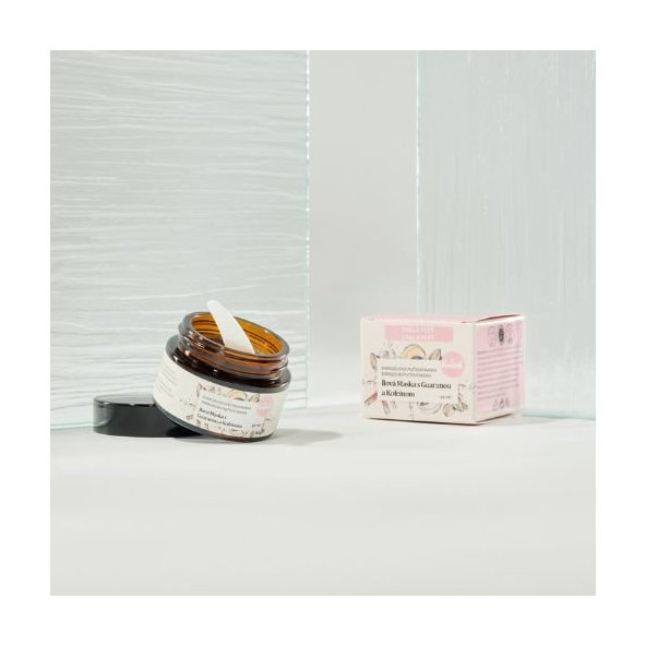 Energizujúca maska s guaranou a kofeínom pre zrelú pleť Kvitok 30ml