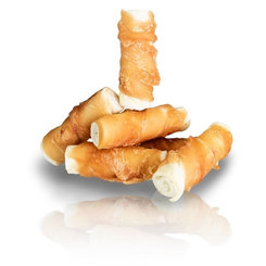 Maškrta KID DOG Kuracie mäso na byvolej tyčinke pre psy 8ks, 250g