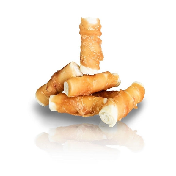 Maškrta KID DOG Kuracie mäso na byvolej tyčinke pre psy 8ks, 250g