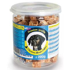 Maškrta pre psy KID DOG Kuracie mäso v kockách 200g DÓZA - PREMIUM QUALITY