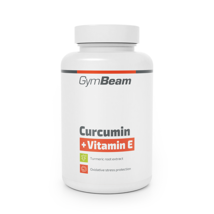 E-shop Kurkumín + Vitamín E - GymBeam, 90tbl